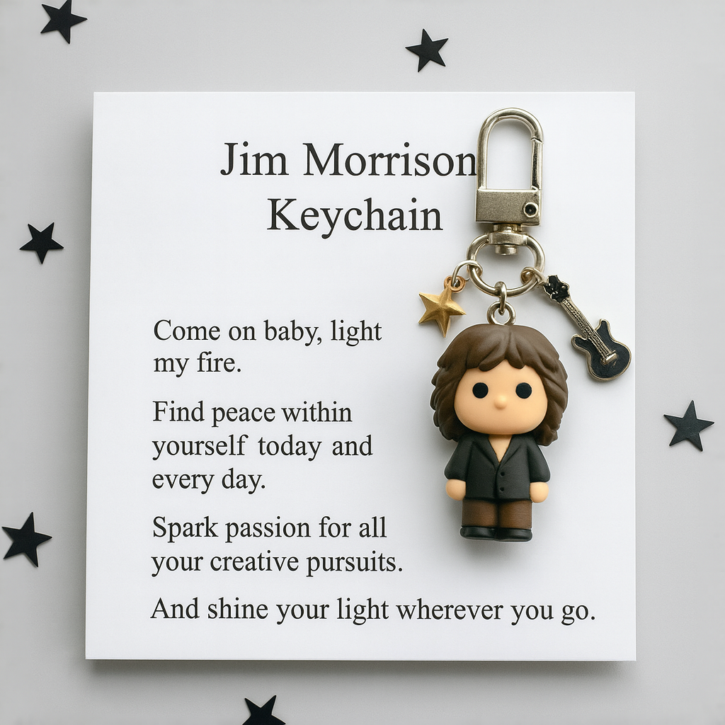 Jim Morrison Memorial Keychain