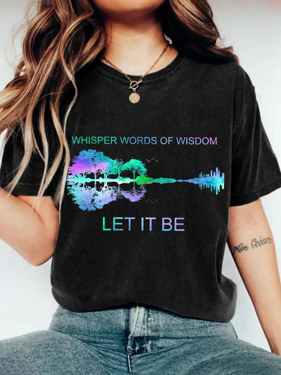 Let It Be Print T-shirt