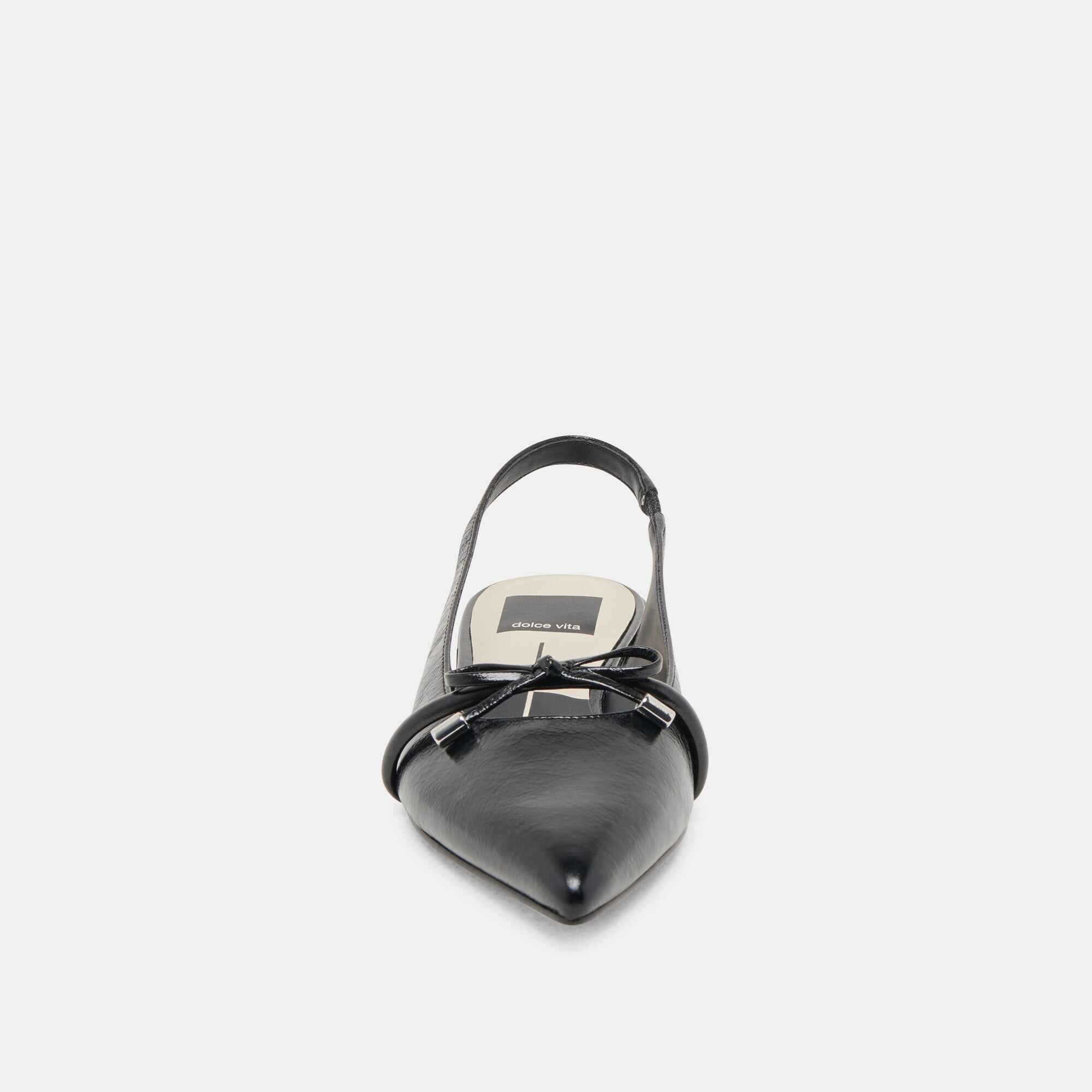 PAYGE FLATS MIDNIGHT CRINKLE PATENT