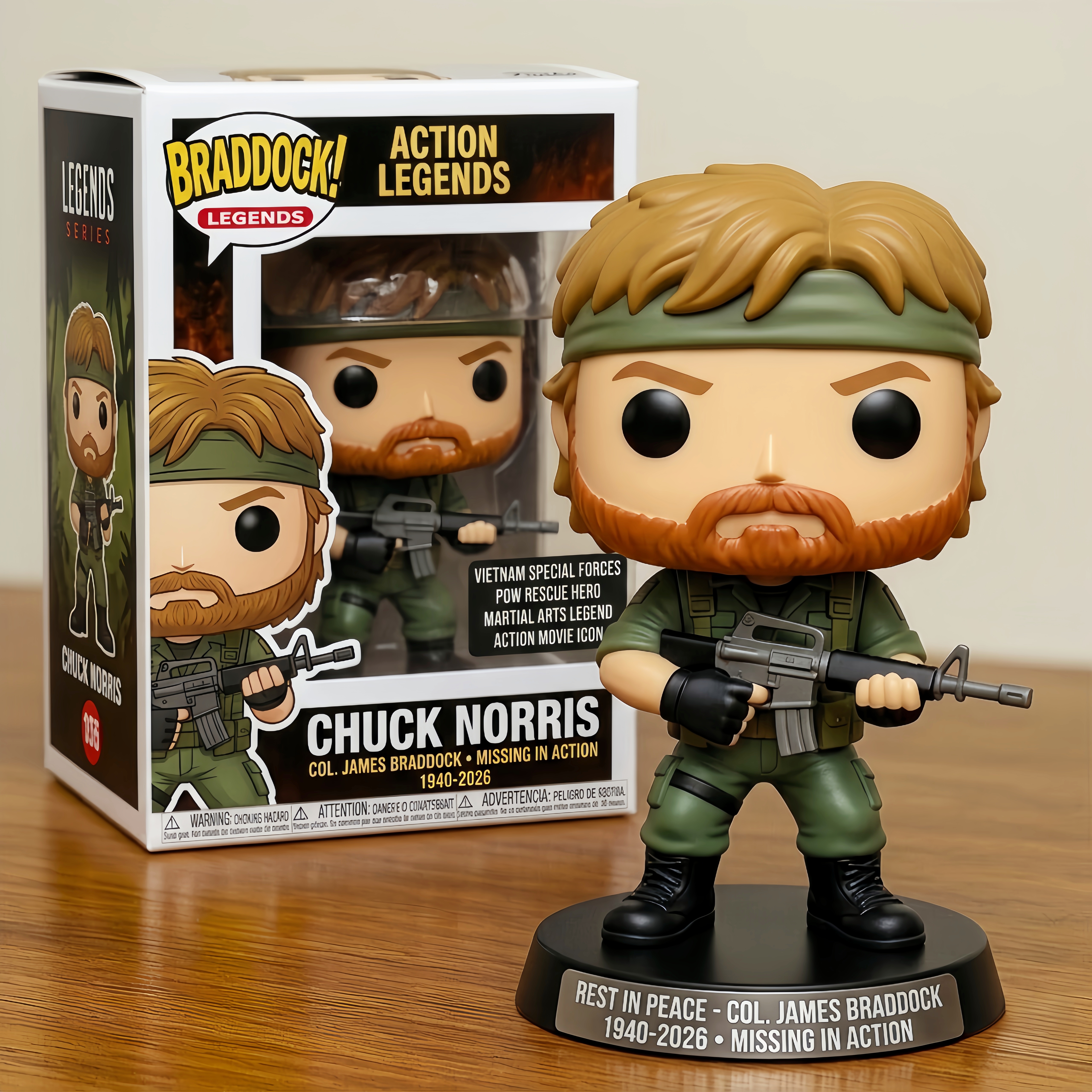 Chuck Norris Legends Memorial Funko Pop!