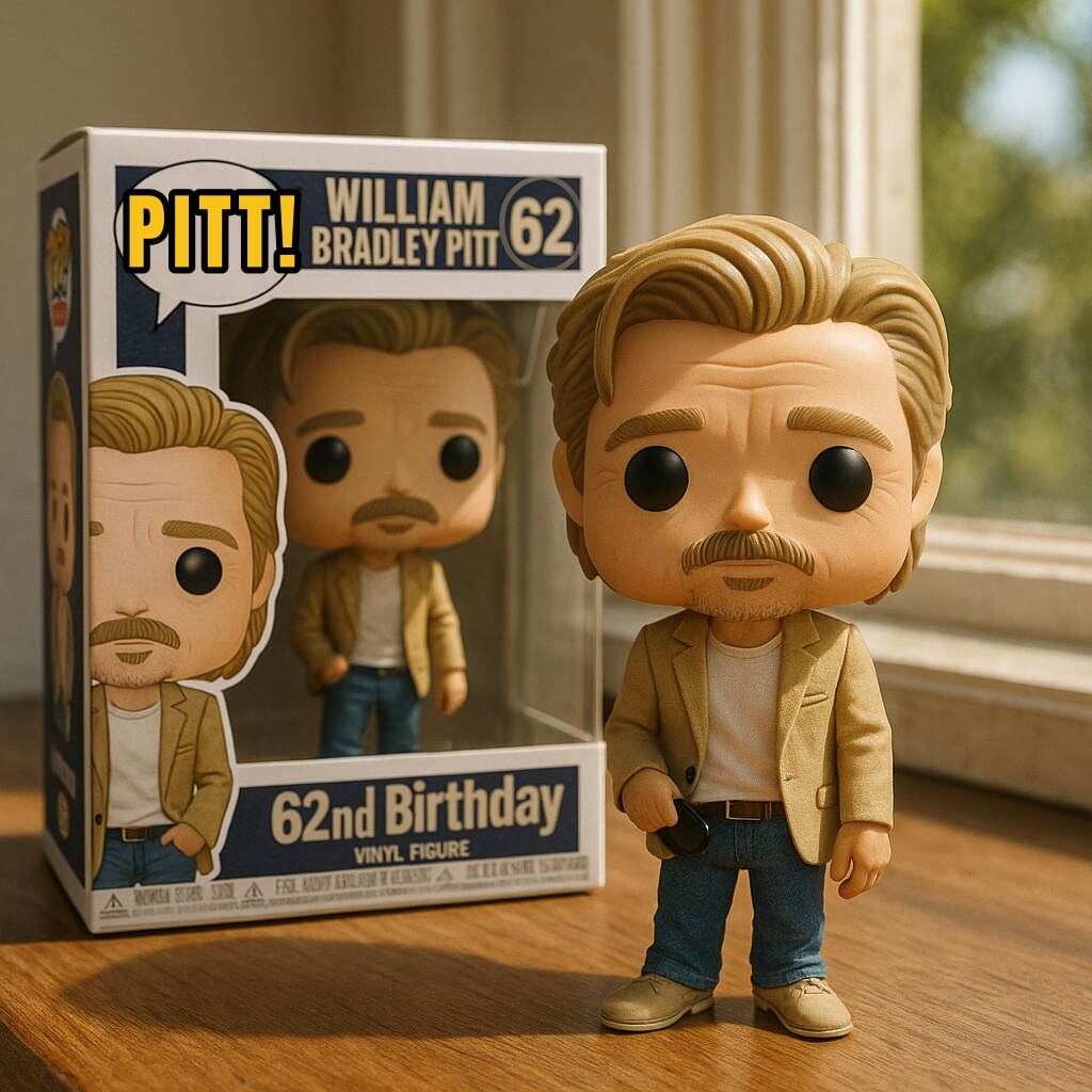 Brad Pitt 62nd Birthday Commemorative Pop Figure!