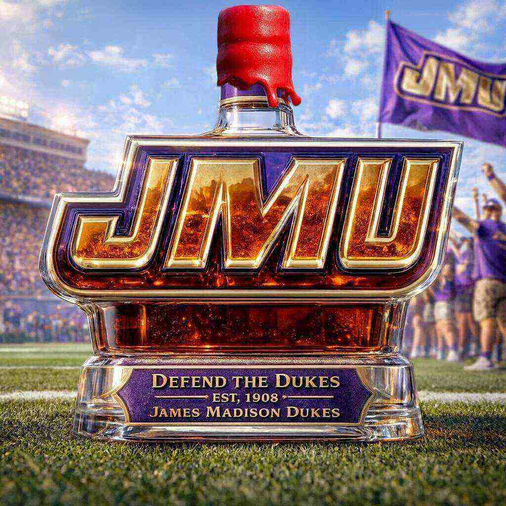 JMU DUKES Limited Edition Whiskey Bottle