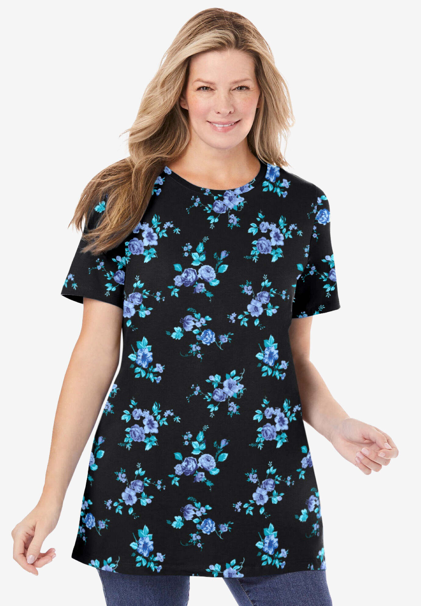 Perfect Printed Crewneck Tunic