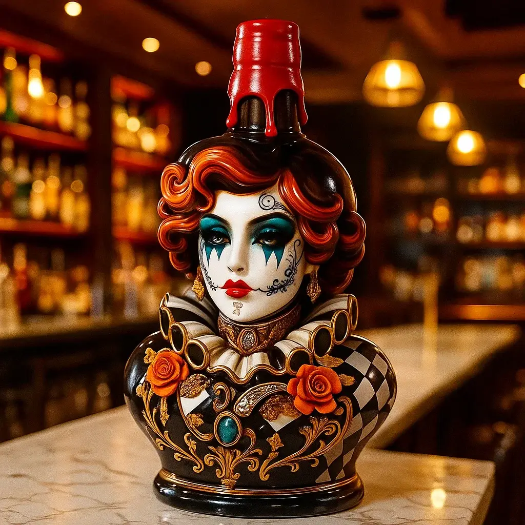 Clown Queen Whiskey Bottle