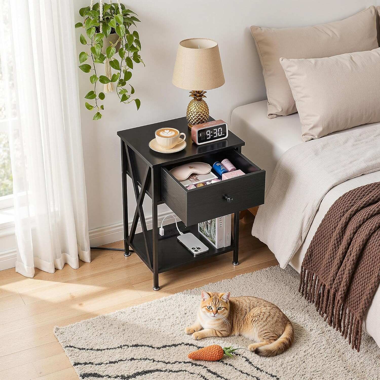 VECELO Nightstand Set of 2