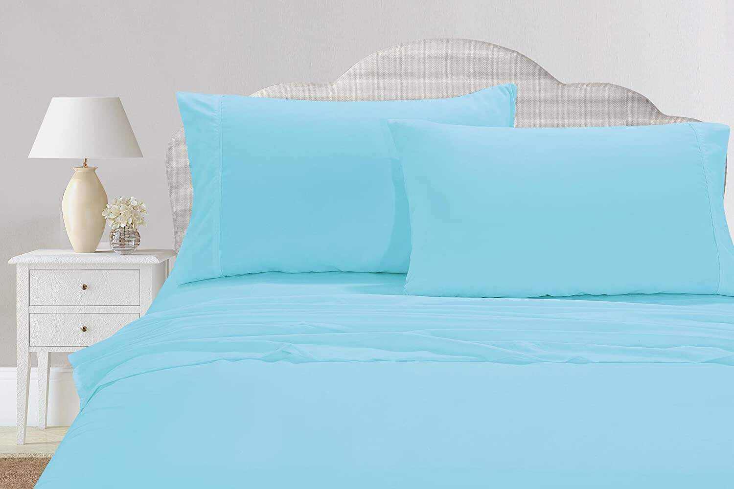 Set of 2 Silky Soft Polyester Single Flat Sheet