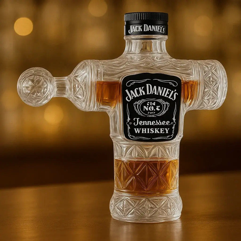 Fascia Gun Whiskey Bottle