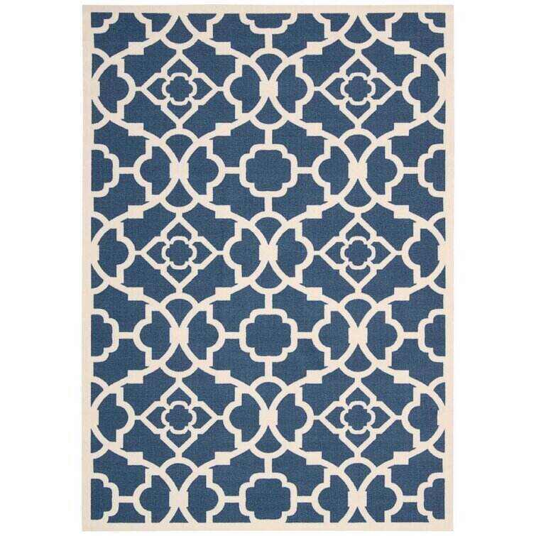 Ariene Navy Blue Indoor/Outdoor Rug
