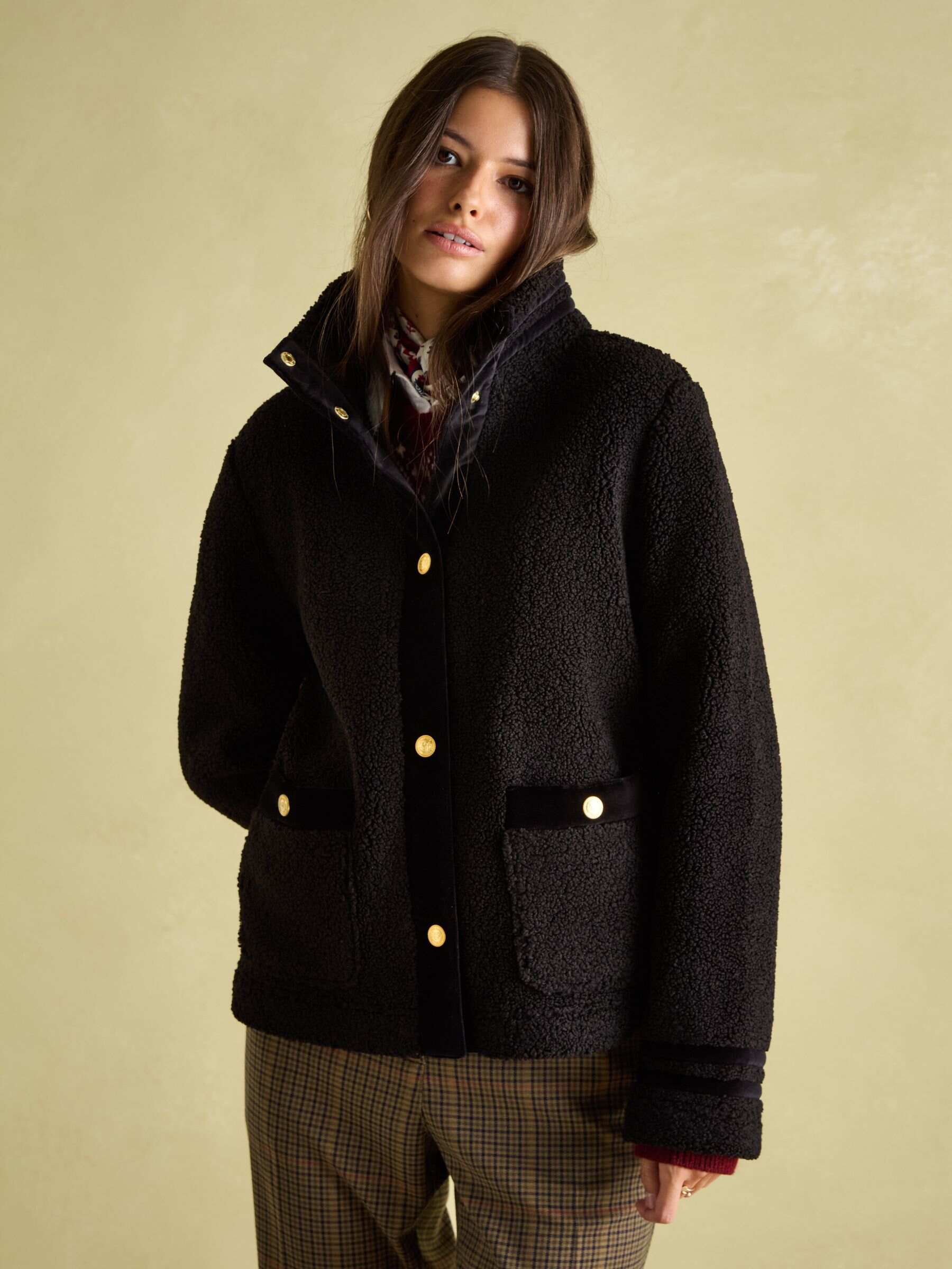 Fleur Red Fleece Jacket