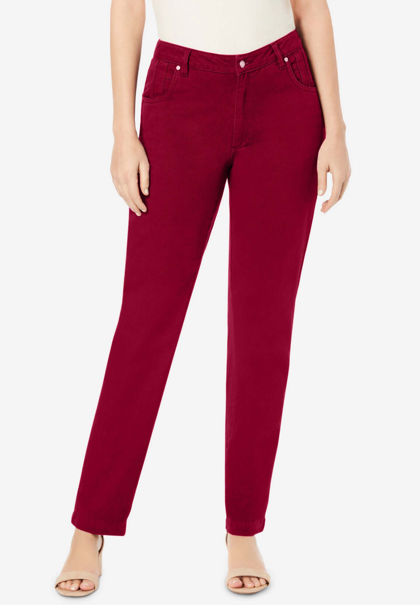 Classic Cotton Denim Straight-Leg Jean