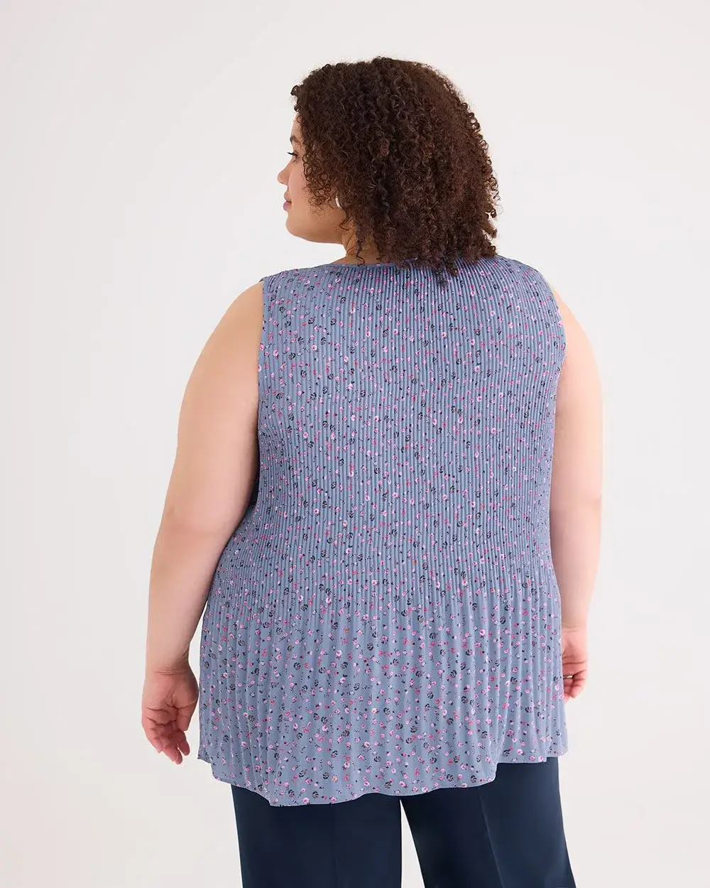 Responsible, Sleeveless Pleat and Release Blouse - PENN. Essentials
