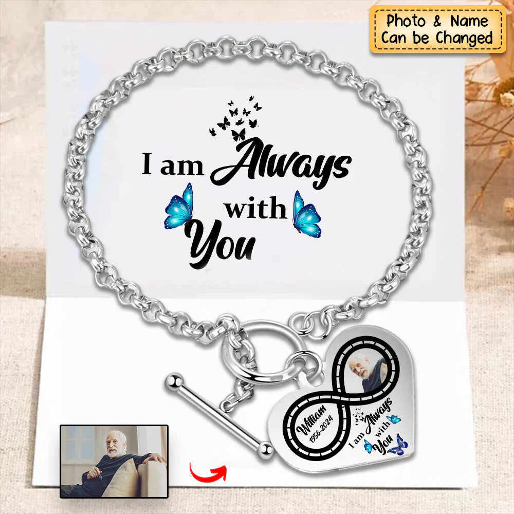 National Parents' Day❤Personalized Infinite love Heart Bracelet - I'm Always With You - Memorial Gift