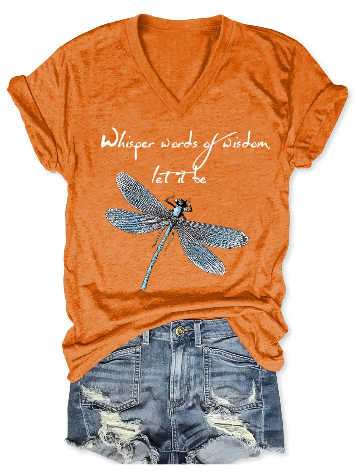 Whisper Words Of Wisdom Let It Be Art Casual T-shirt