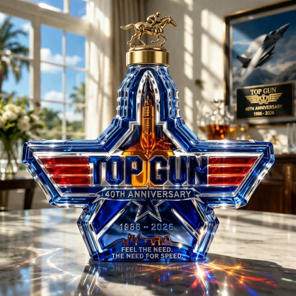 Top Gun 40th Anniversary Commemorative Whiskey Bottle