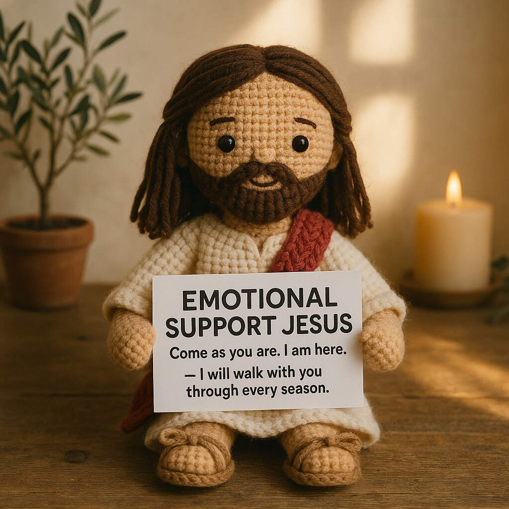 Jesus Crocheted Emotional Support Doll