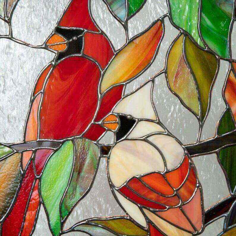 🎉Mother's Day Pre-sale - 49% OFF-Cardinal Stained Glass Window Panel