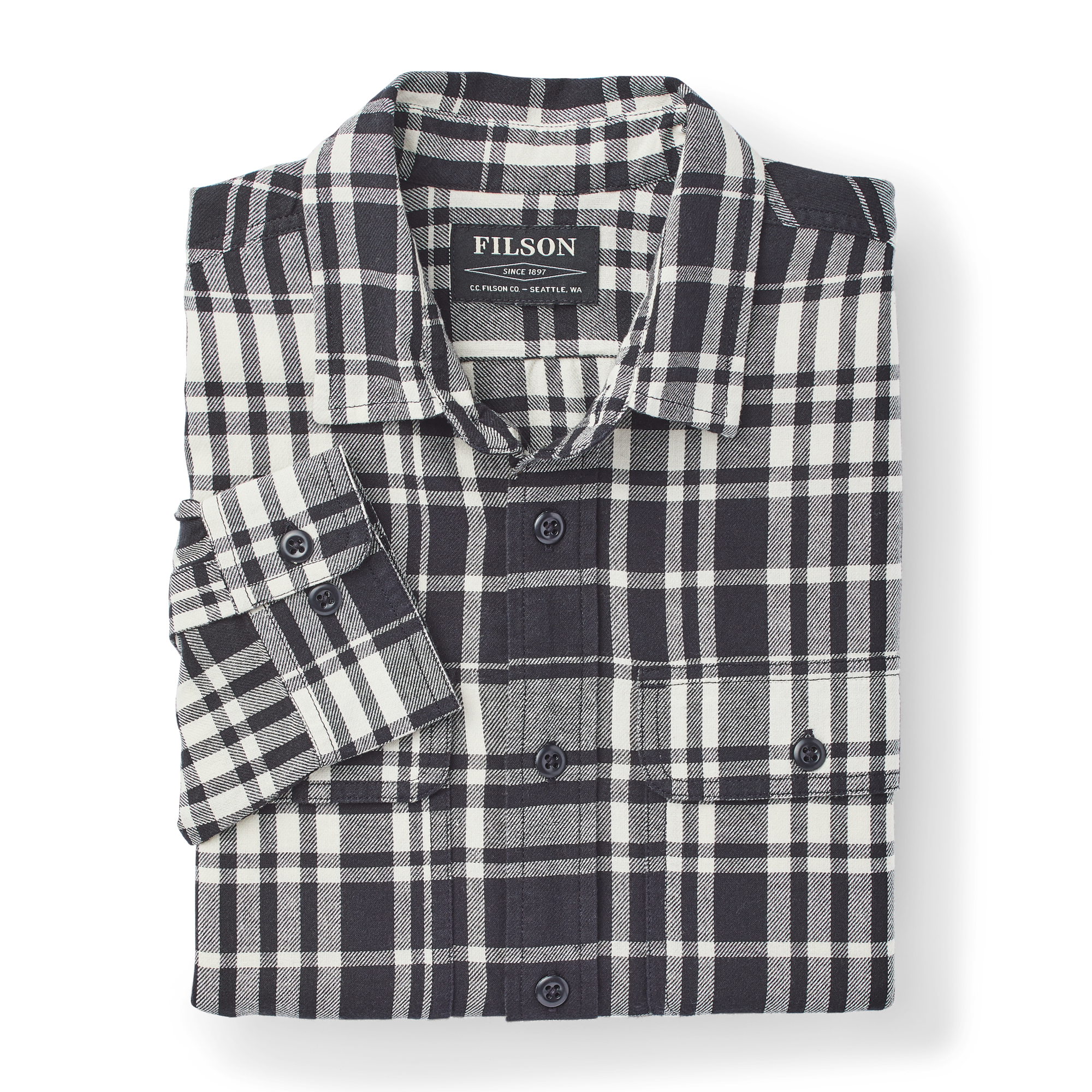 Scout Shirt - Black/cream Plaid