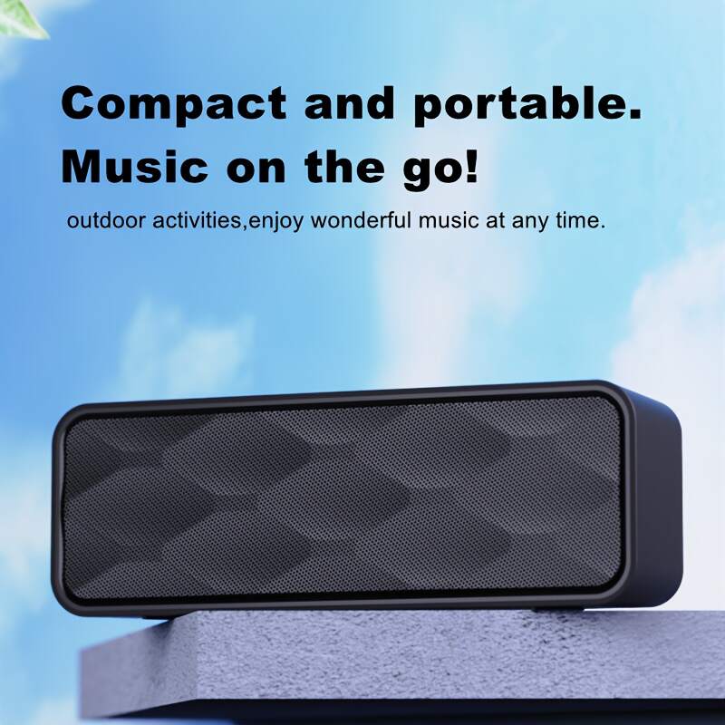 [10W Wireless Speaker] 10W Portable Wireless Speaker | 1200mAh Battery, 10 Hours Playtime, FM Radio, TWS, Hands-Free Calling, USB/TF/AUX Compatible | Suitable for Home, Car, Outdoor Camping - Perfect Gift for Thanksgiving and Christmas