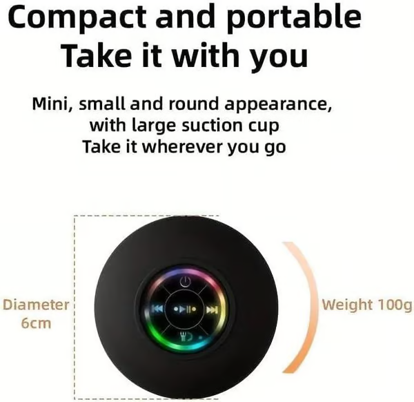 🔥🔥LAST DAY 59% OFF - Mini Bluetooth Waterproof Speaker with LED light🔊
