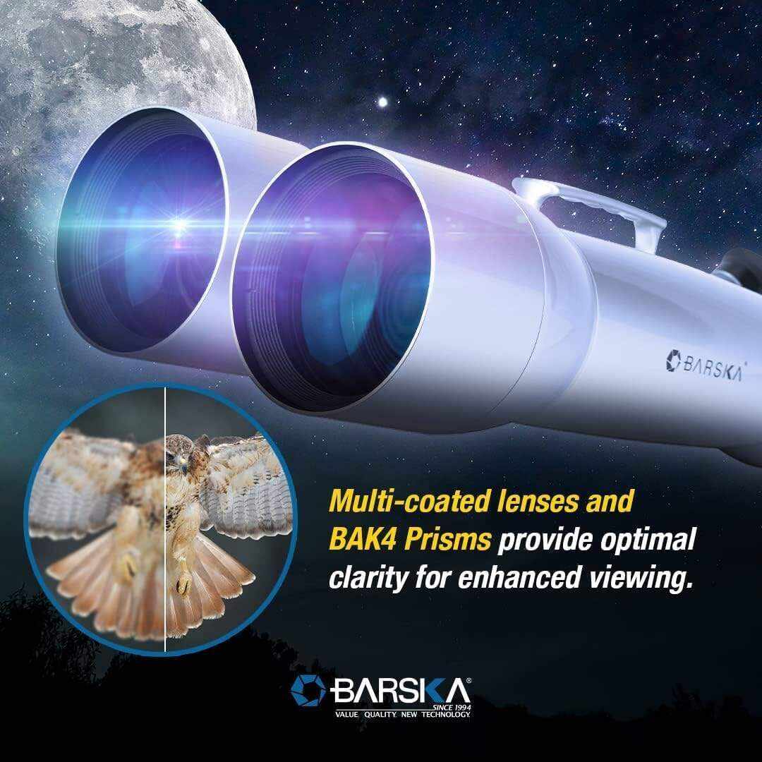Barska AB10520 Encounter 20x, 40x100 Waterproof High Power Jumbo Binoculars with Premium Hard Case for Astronomy Stargazing and Long Range Viewing