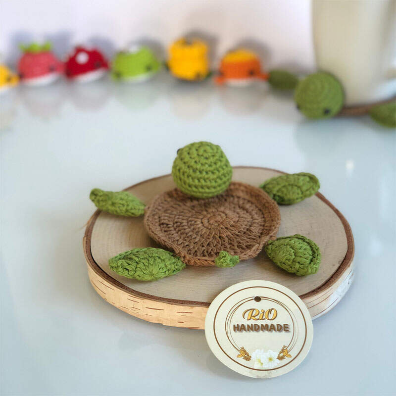 Crochet Turtle Coaster