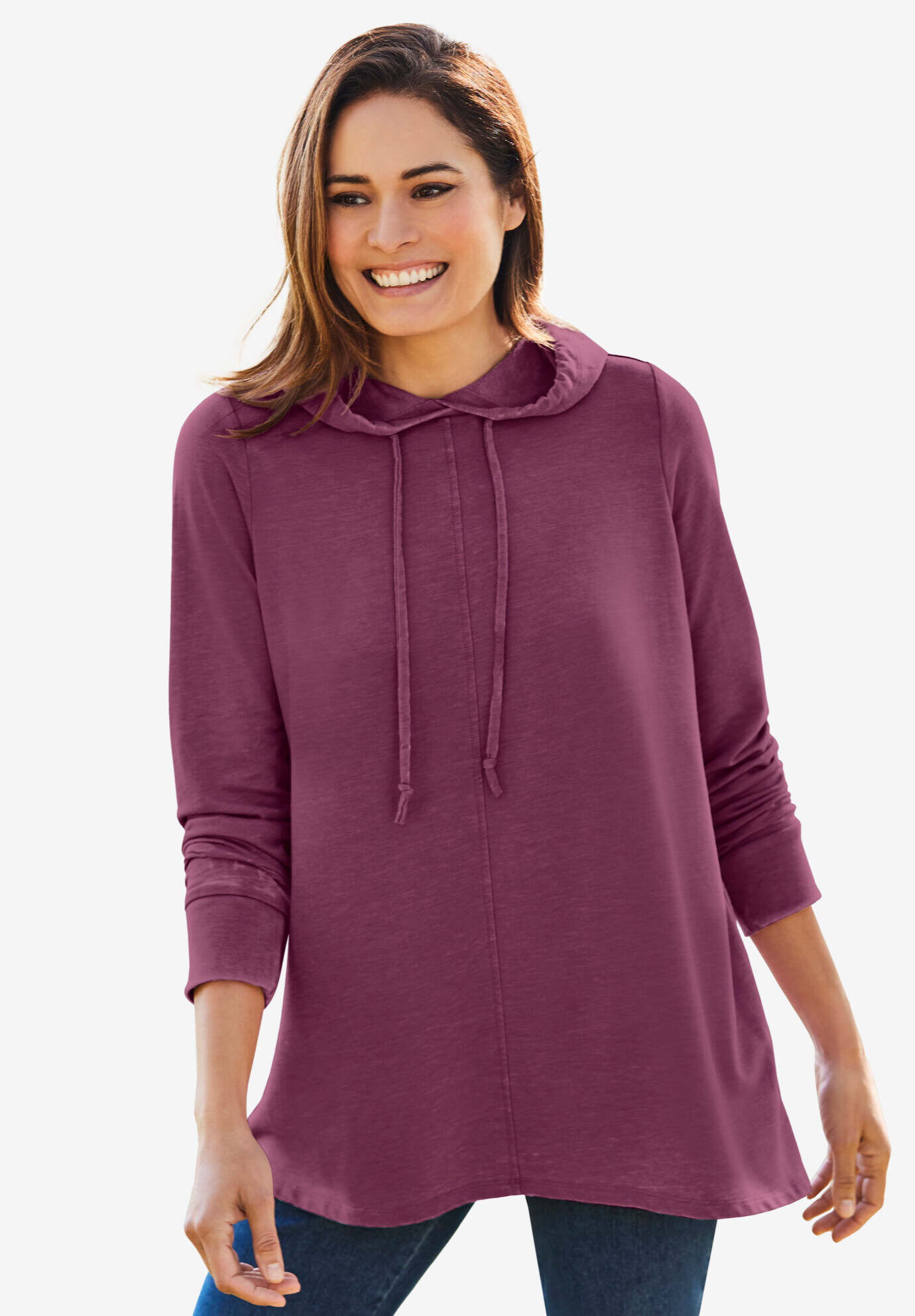 Cloud Bliss Pleat-Back Swing Sweatshirt