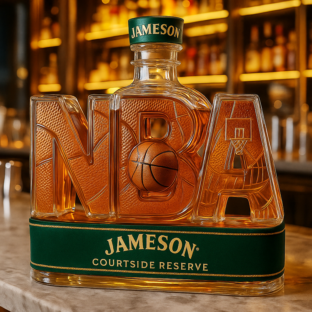 Basketball Association Whiskey Bottle