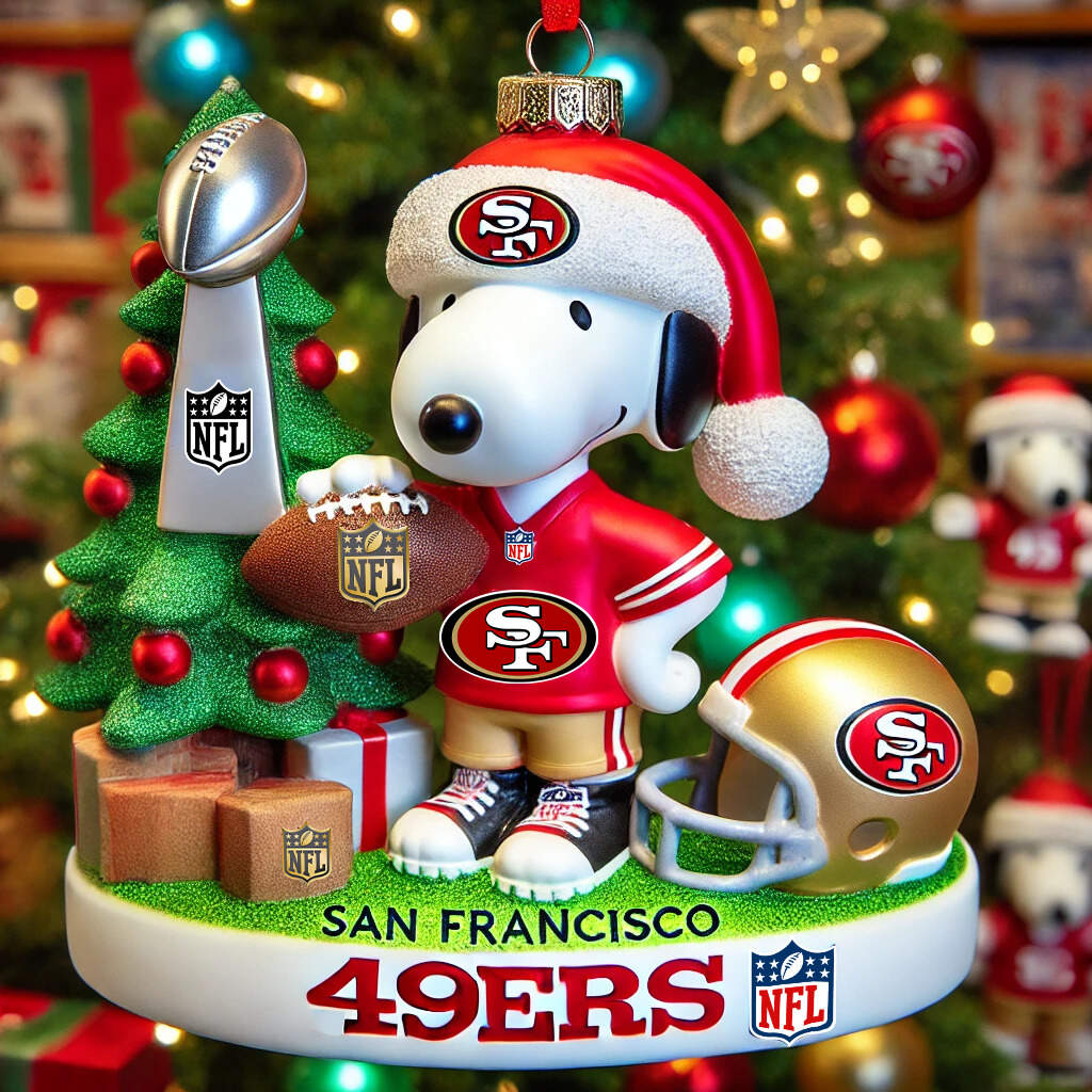 Football Team Christmas Ornaments