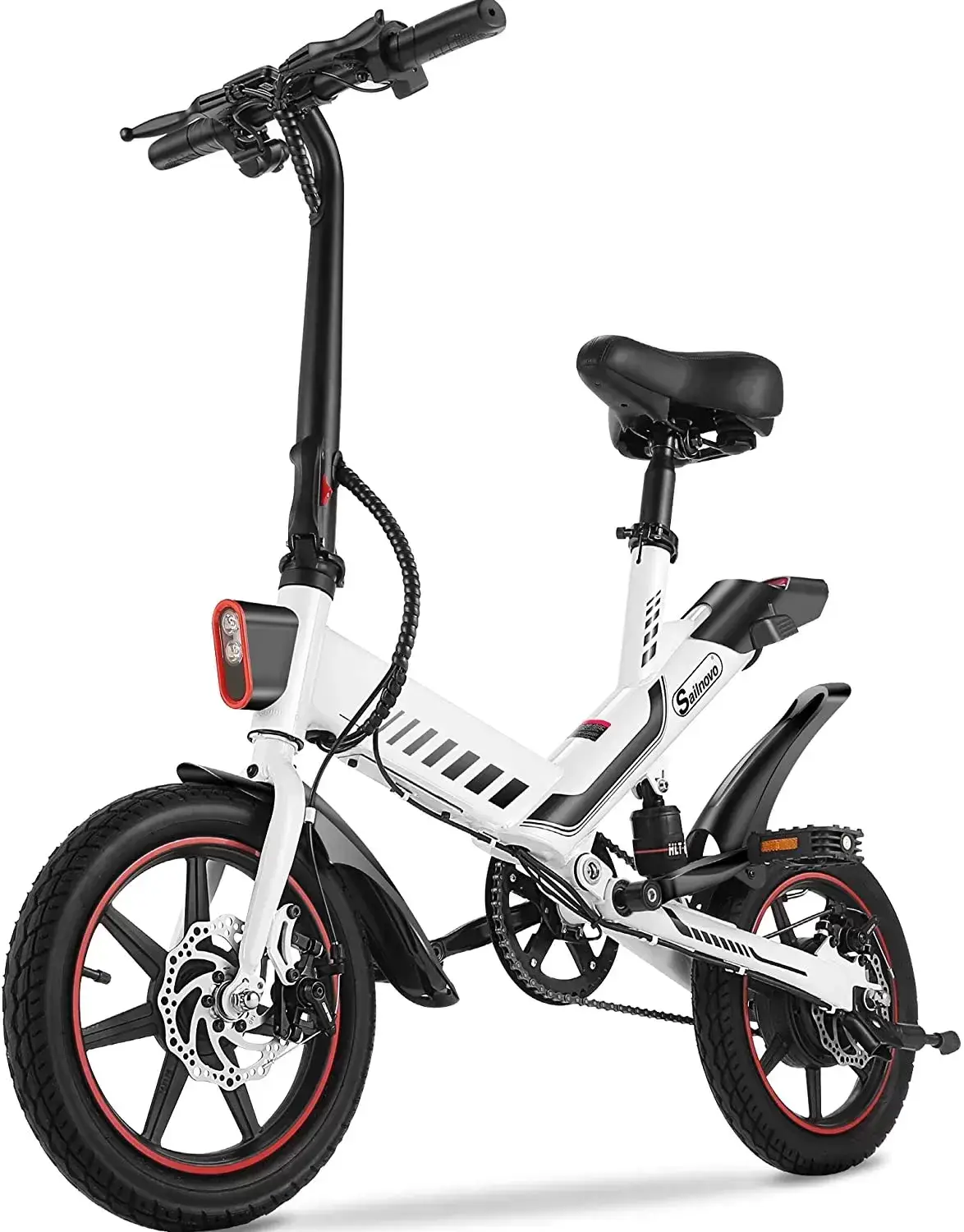 Sailnovo Electric Bike, Electric Bicycle with 18.5mph Electric Bikes for Adults Teens E Bike with Pedals, 14