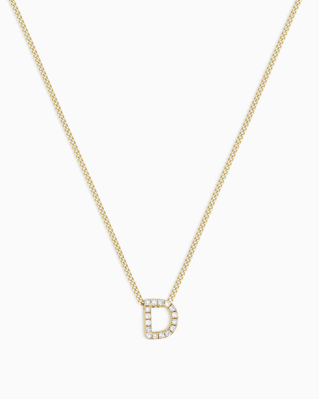 Diamond Alphabet Necklace