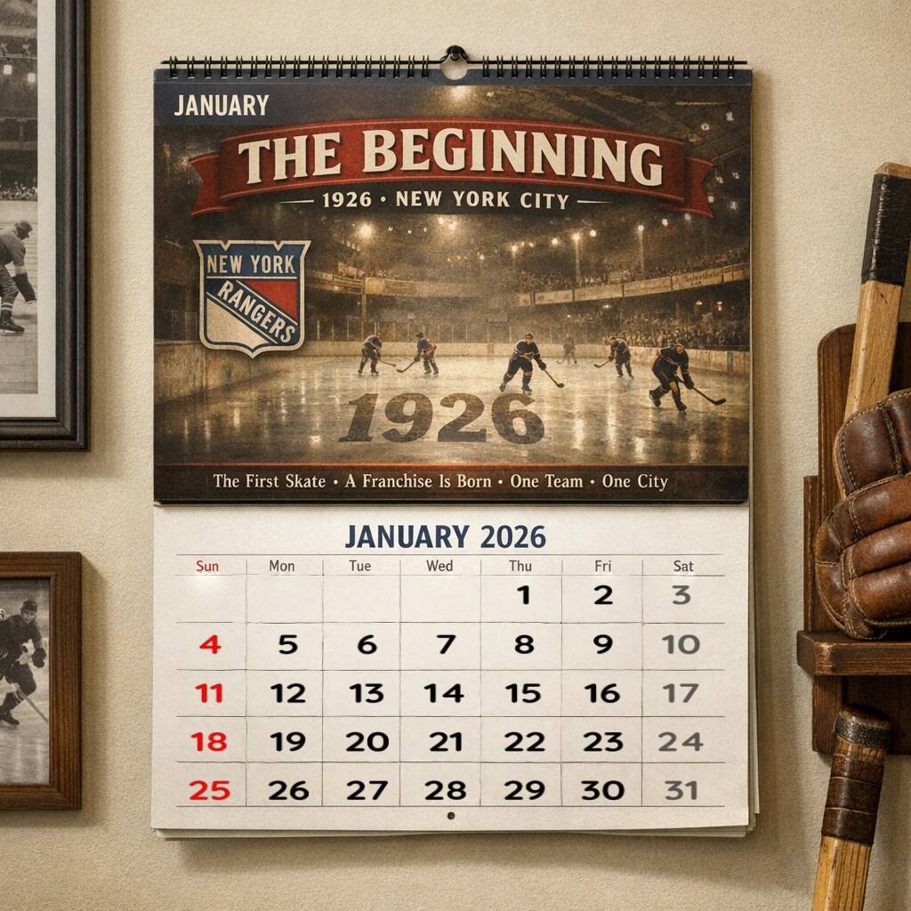 NYR 100th Anniversary Wall Calendar