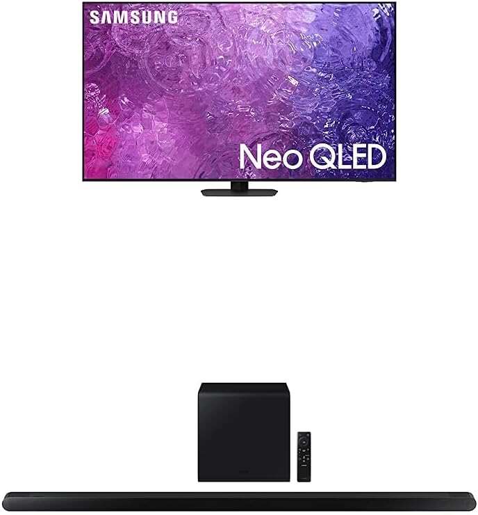 SAMSUNG 55-Inch Class Neo QLED 4K QN90C Series Neo Quantum HDR+, Dolby Atmos, Object Tracking Sound+, Anti-Glare, Gaming Hub, Q-Symphony, Smart TV with Alexa Built-in (QN55QN90C, 2023 Model)