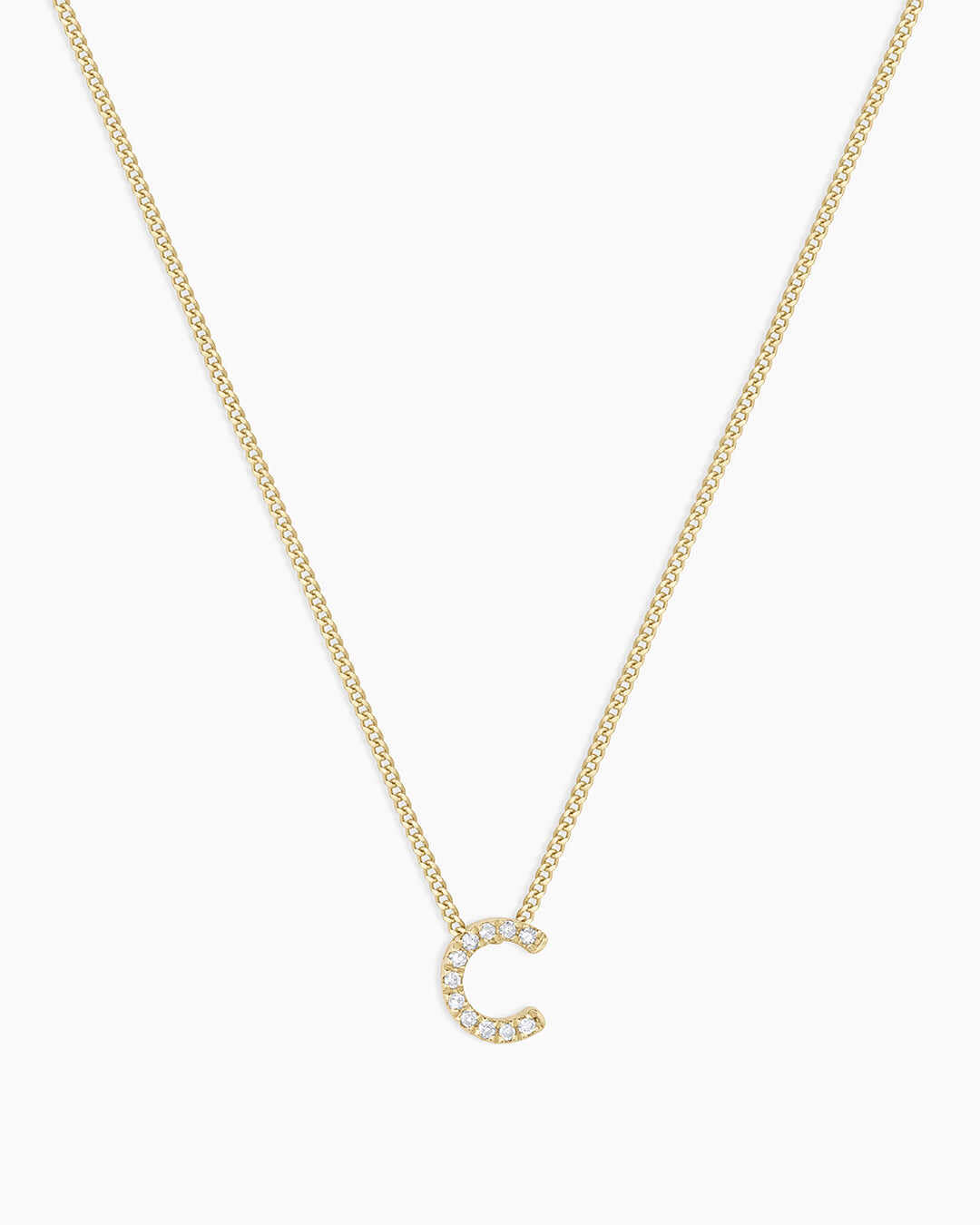 Diamond Alphabet Necklace