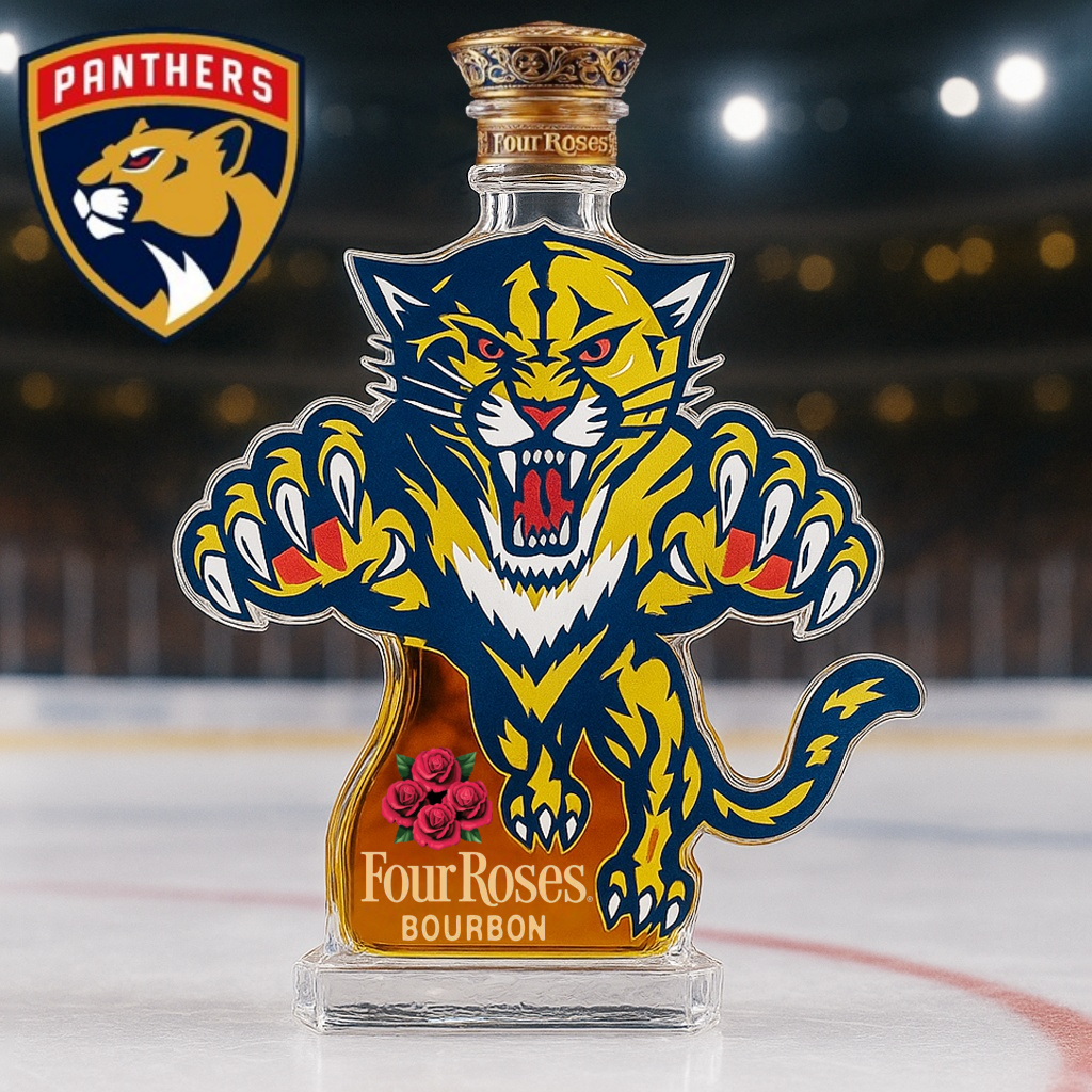 Florida Panthers Whiskey Bottle