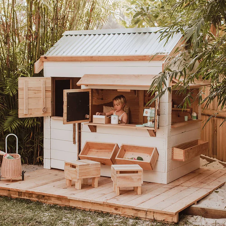 SIGNATURE STYLE: PITCHED ROOF WOODEN CUBBY HOUSES