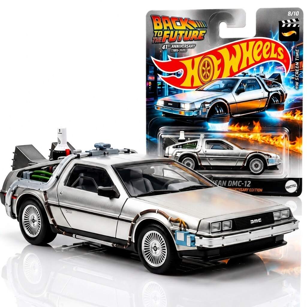 Hot Wheels Back to the Future 41st Anniversary Edition DeLorean DMC-12