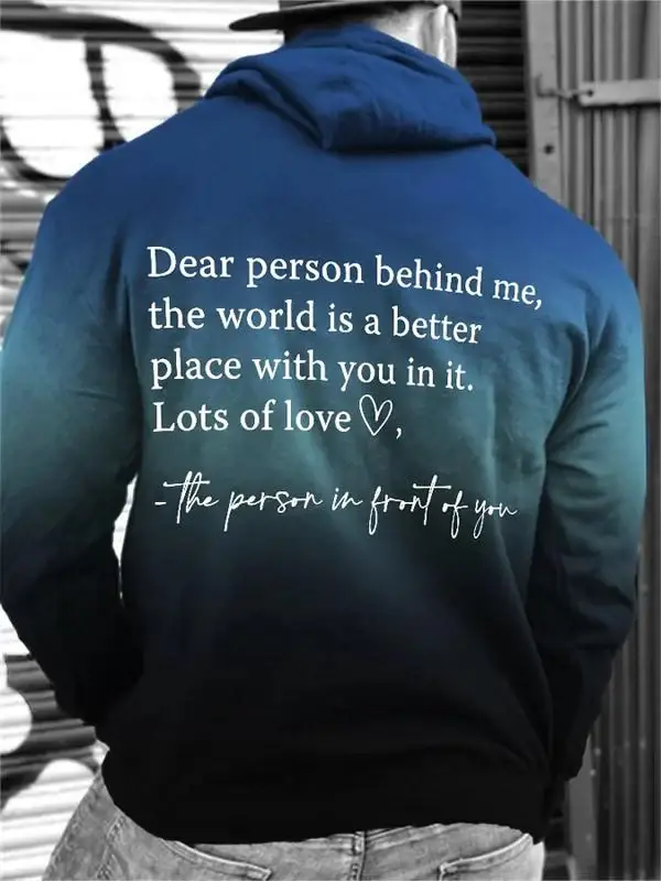Be Kind Dear Person Behind Me Art Print Casual Sweatshirt