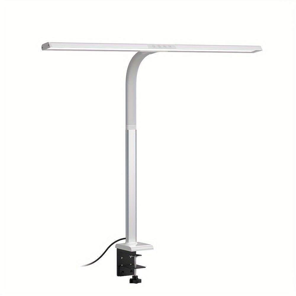 Home, Study, Office LED Desk Lamp, Eye-catching Desk Lamp with Adjustable Flexible Gooseneck Without Desktop Adjustment, Desk Lamp with Fixture for Reading, Study, University Dormitory Room
