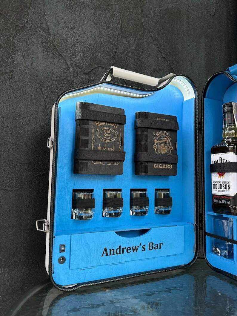20 L Jerry Can Mini Bar With Bluetooth Speaker, Two Color Canister, Custom Fuel Bar, Gift For Him, Kanister Bar, Personalized Travel Bar Set