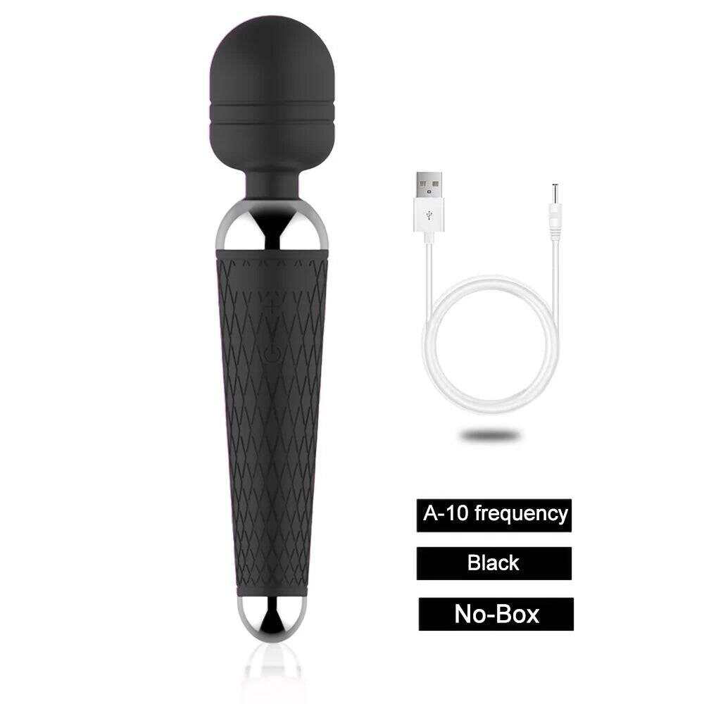 Wireless 10-Speed Vibrator for Women – Magic Wand Clitoral & Anal Stimulator