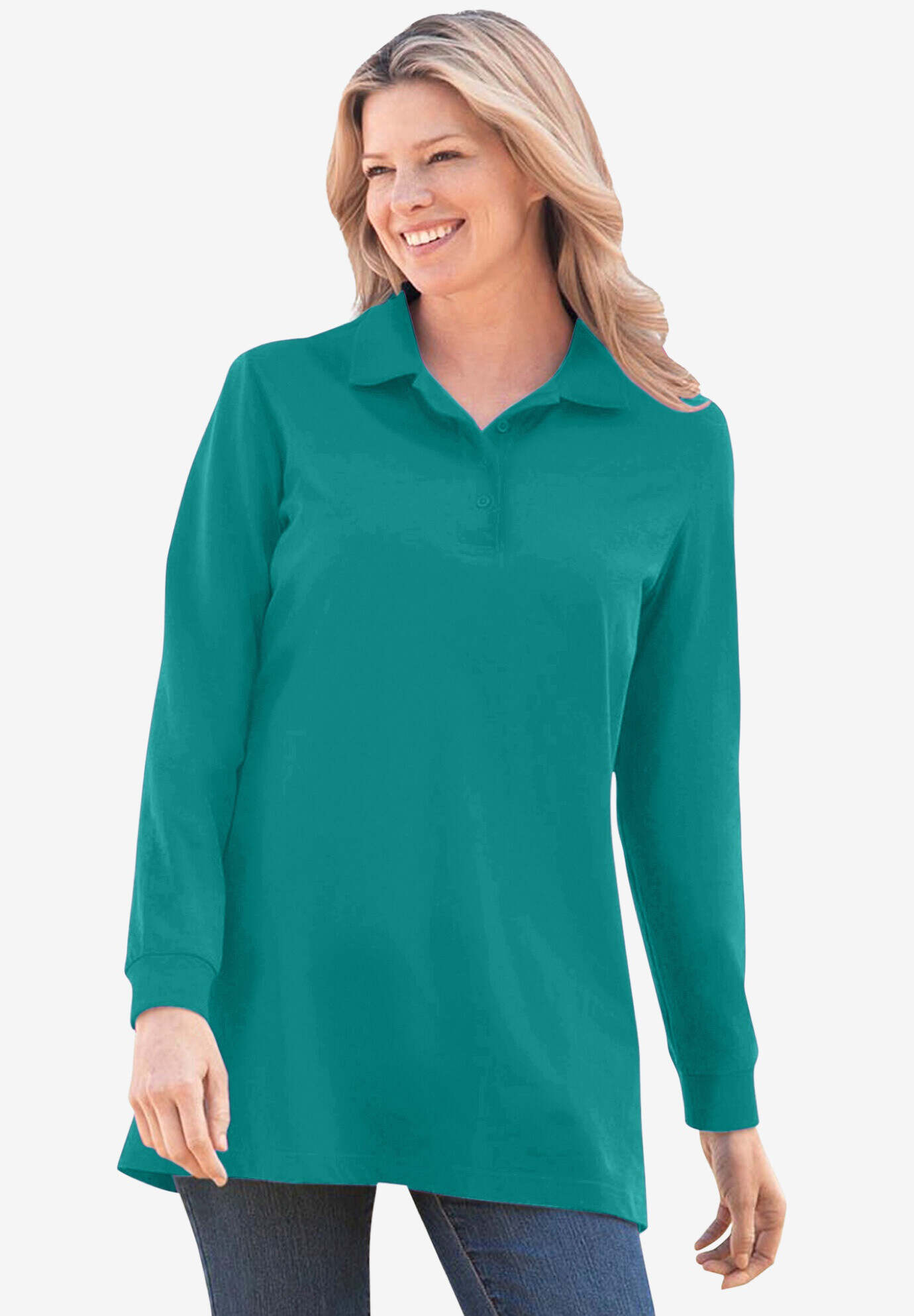 Long-Sleeve Polo Shirt