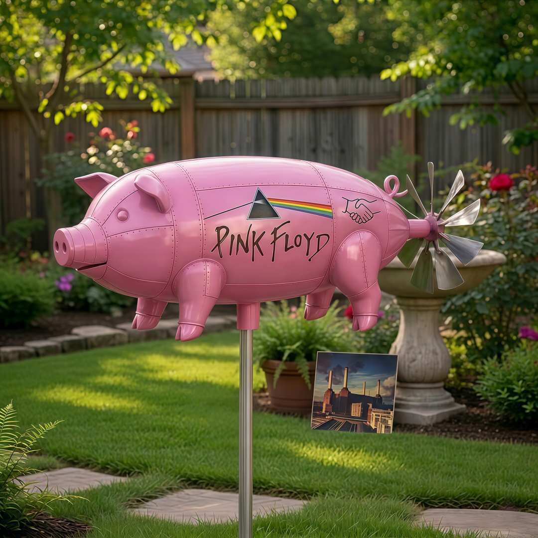 Pink Floyd Animals Pink Pig Garden Wind Spinner