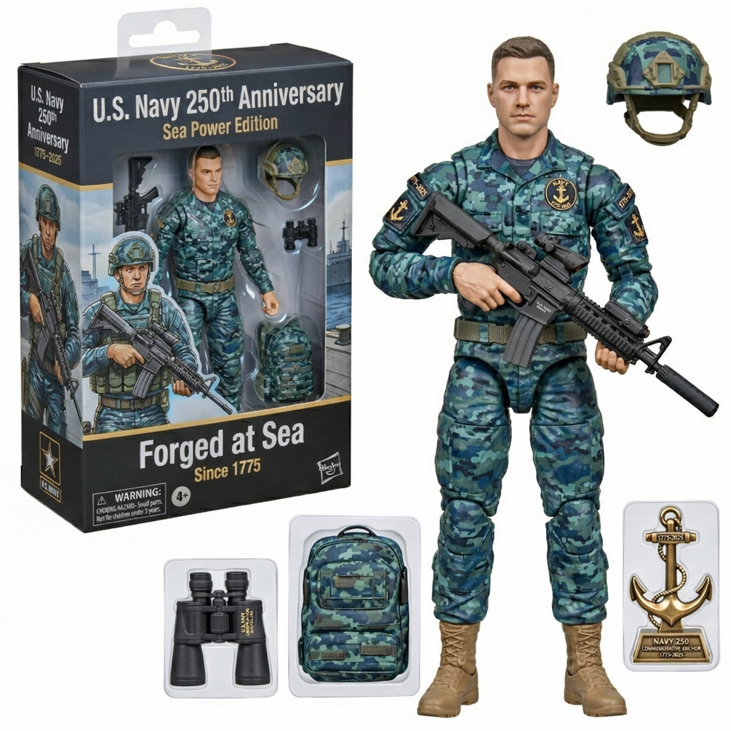 G.I. Joe: U.S. 250th Anniversary Military Collectible 6 Inch Action Figure Set