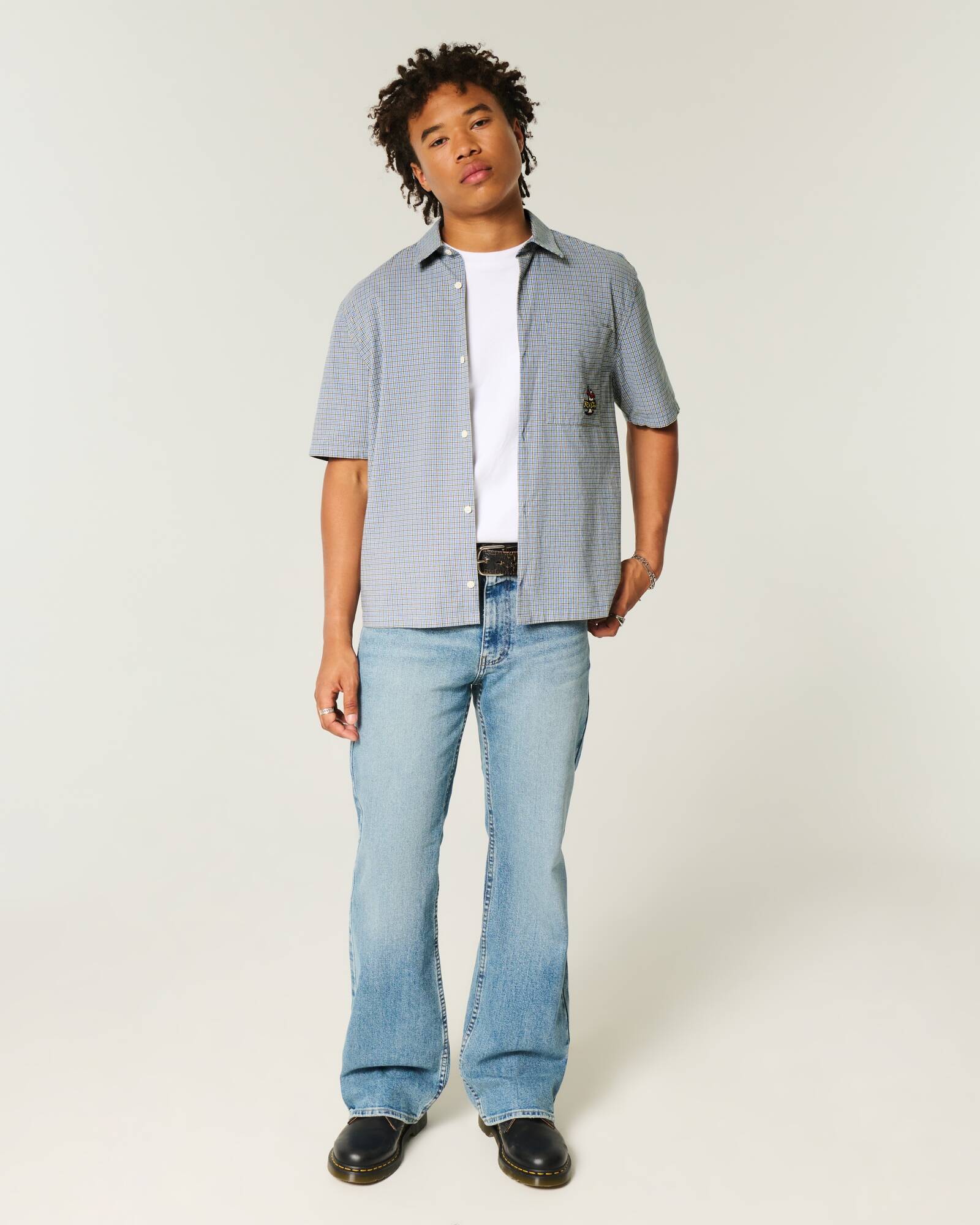 Boxy Short-Sleeve Cherry Graphic Shirt