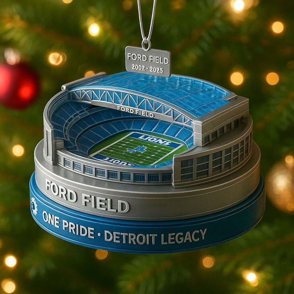 Ford Field Christmas Ornament