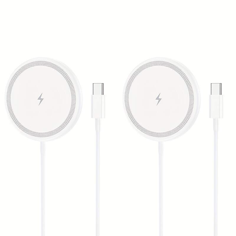 Portable Pocket Wireless Charger - Fast 30W Charging, Low Heat, Magnetic USB-Powered Charger for Phones, Earphones & Headphones, Strong Compatibility with iPhone, Android & Smart Devices, Portable Phone Charger