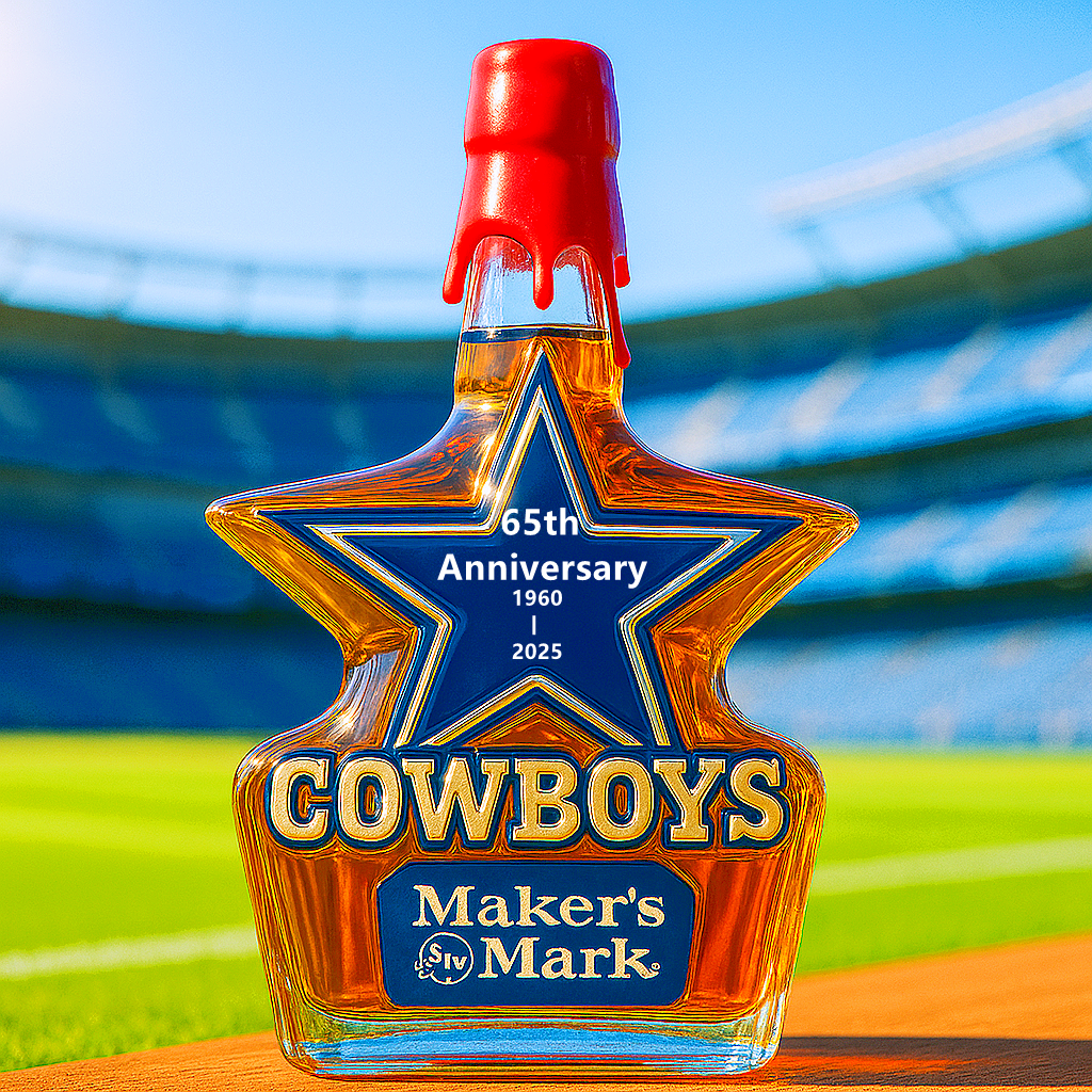 Dallas Cowboys Whiskey Bottle – 65th Anniversary Edition