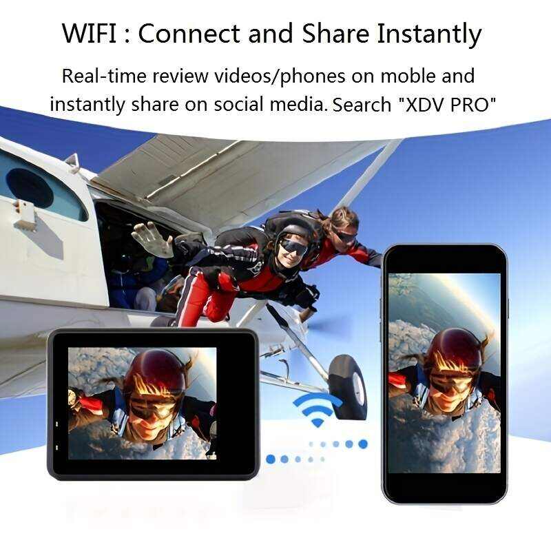 Action Camera Ultra HD 4K/60fps 24MP WiFi 2