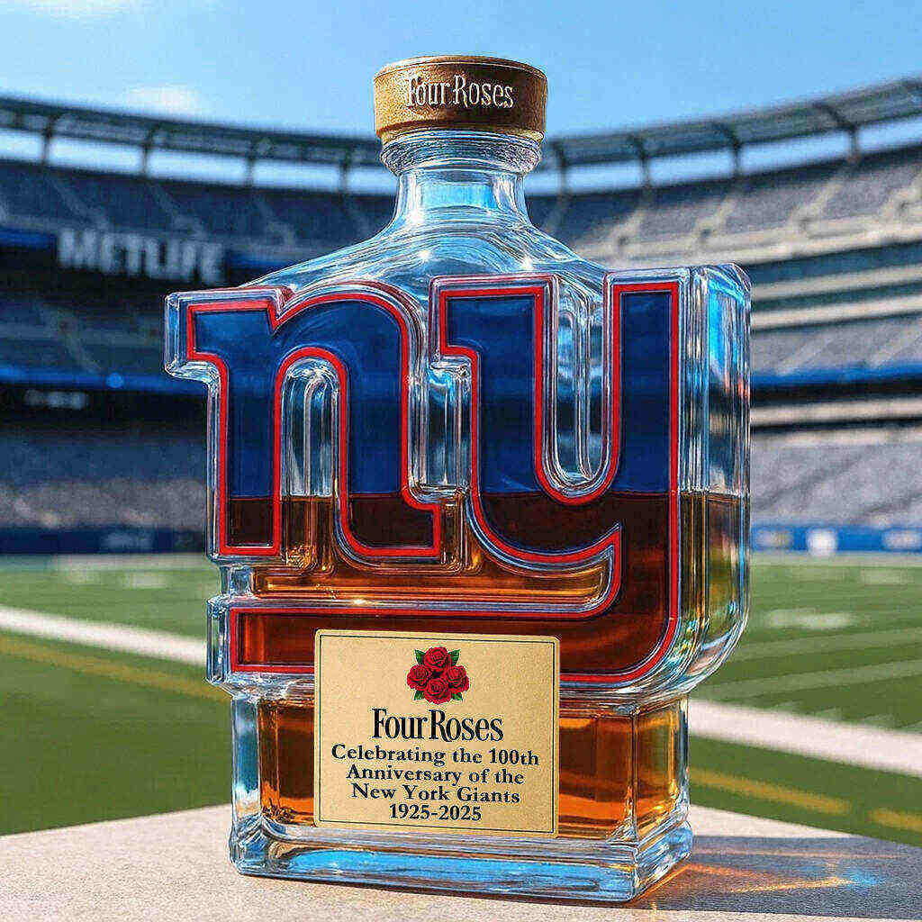 New York Giants 100th Anniversary Whisky Collector's Edition Bottle
