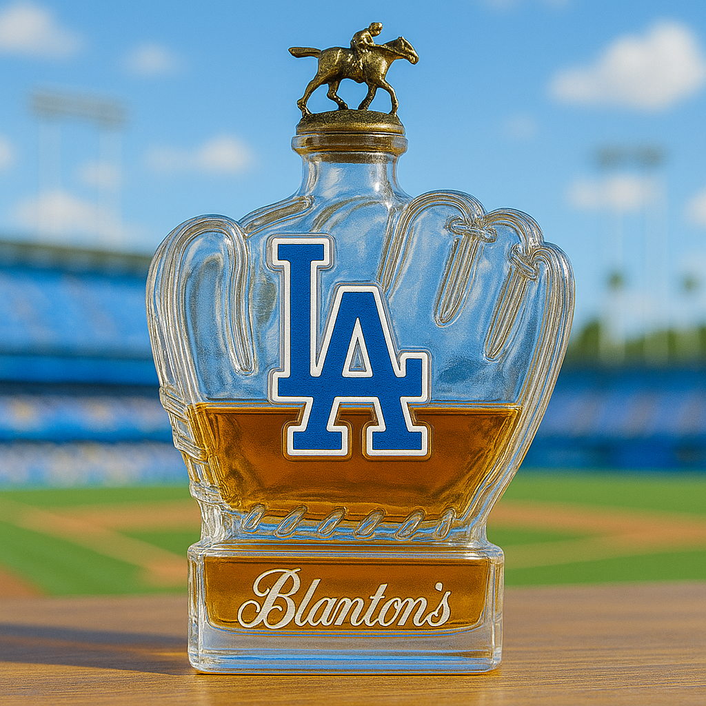 Dodgers Glove Whiskey Bottle